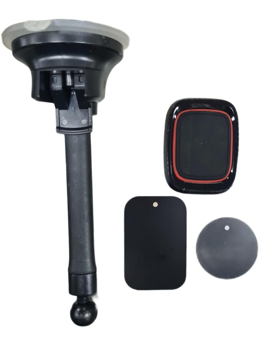 Держатель телефона автомобильный присоска красный