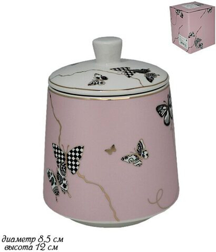 Lenardi 133-105 Сахарница 500 мл Butterfly под.уп.(х24)Фарфор