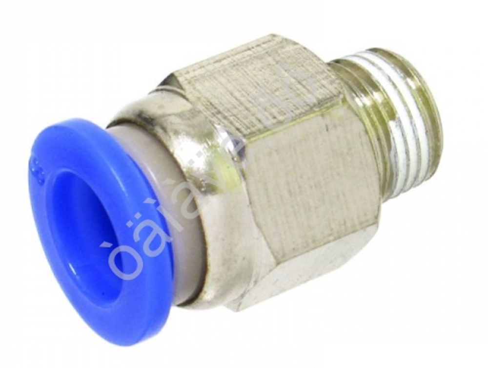 Фитинг пластик PU 1/8 х 8mm наруж. резьба 630188ес