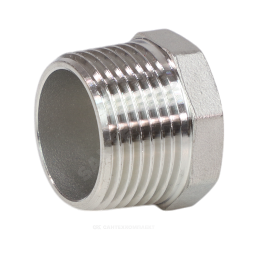 Заглушка сталь нерж Ду 40 (1 1/2") НР Benarmo