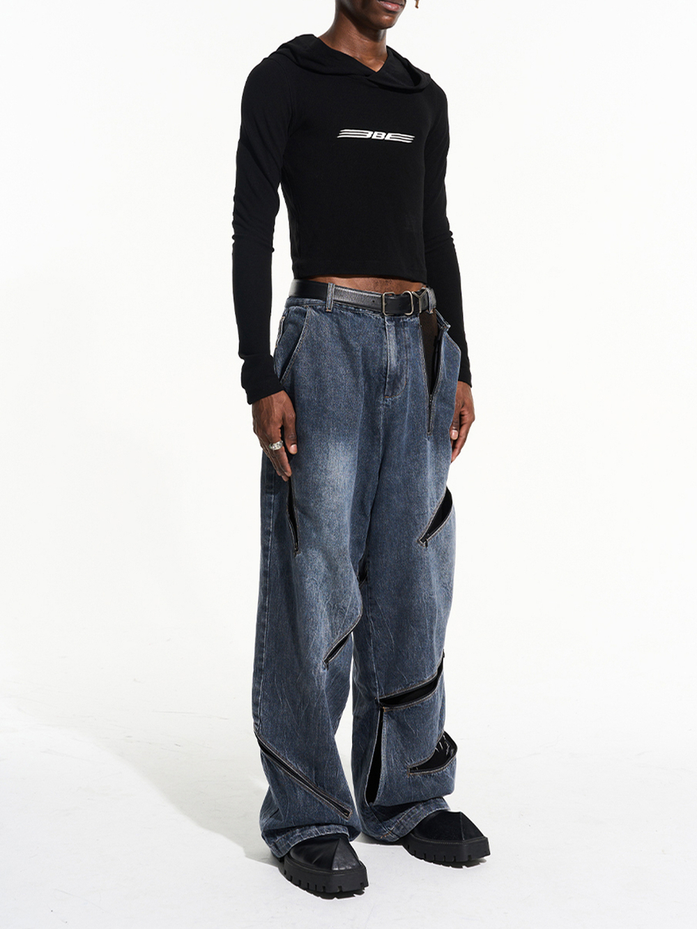 Джинсы BLIND "Zip Design" Wide fit Jeans