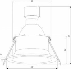 Встраиваемый светильник Elektrostandard Andi a067712