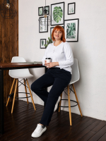 Брюки Бф-023/темносиний