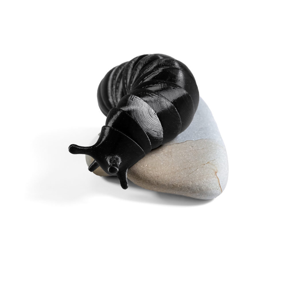Игрушка-антистресс, гибкий "Веселый слизняк" черный, 3D печать