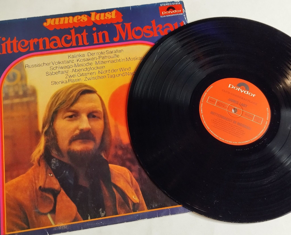 Винтажная виниловая пластинка LP Джеймс Ласт James Last Mitternacht In Moskau (Germany 1972)