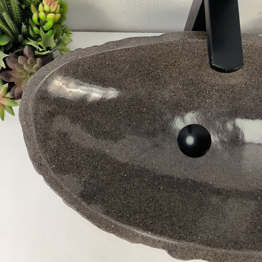 Раковина из речного камня RS-64884 50*37*16 0857