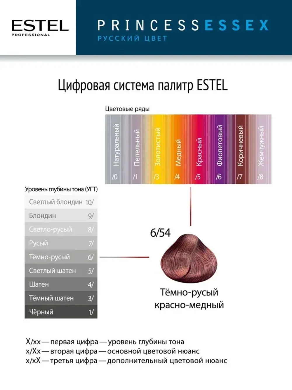 Крем-краска ESTEL PRINCESS ESSEX 10/61 Светлый блондин фиолетово-пепельный 60 мл