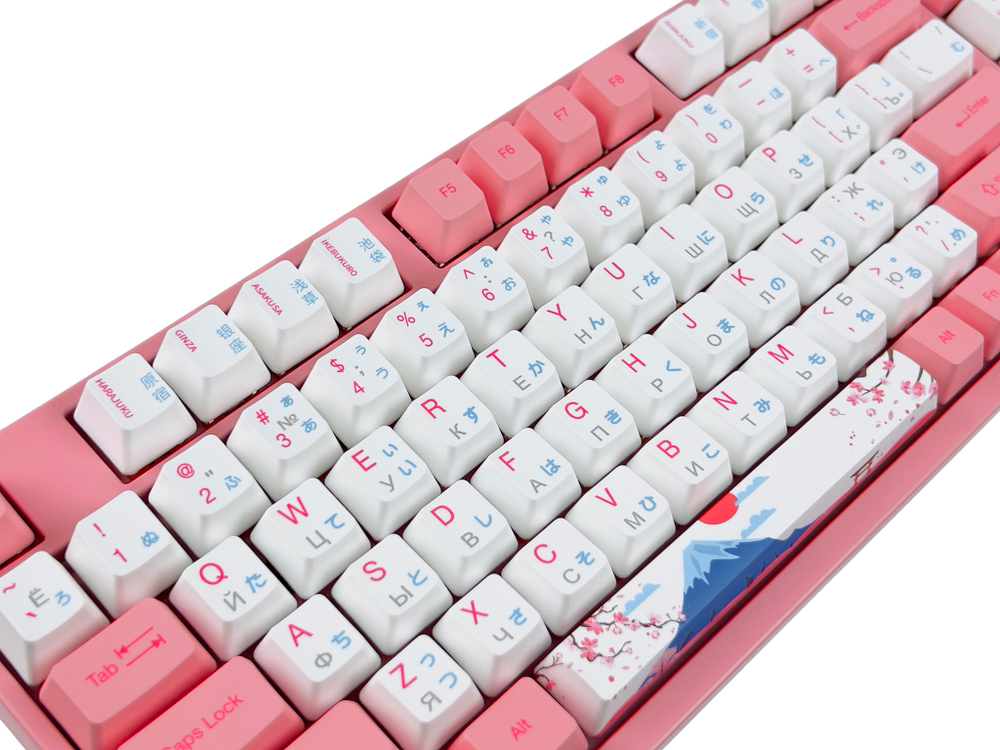 AKKO 3098B Doraemon Macaron  3 Modes RGB Hot Swap  Akko CS Jelly blue Switch,Cherry profile keycap