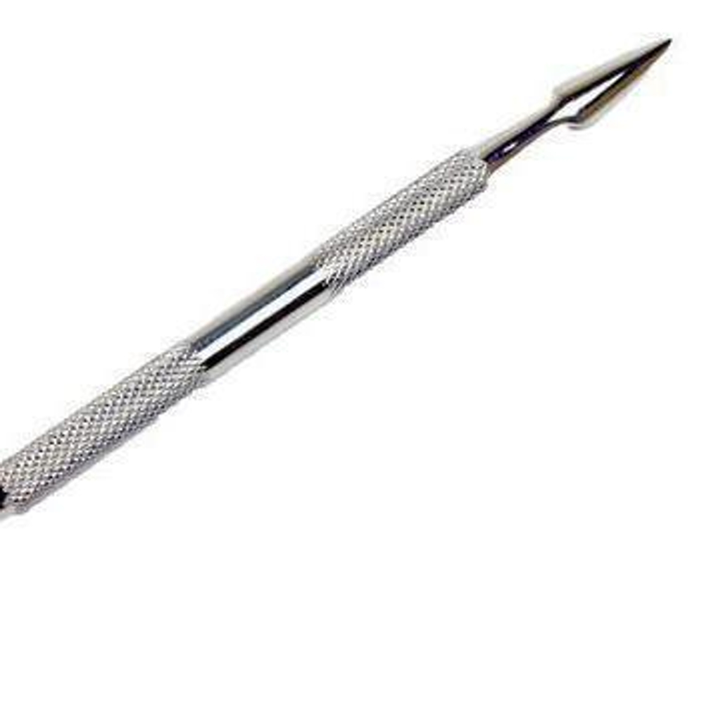 METAL CUTICLE PUSHER arrow head-flat head / пушер