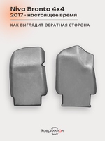 Передние автомобильные коврики ЭВА с бортами для Niva Bronto 4x4 (17-н.в.) для 3-х дверного авто, с увеличенными колесными арками
