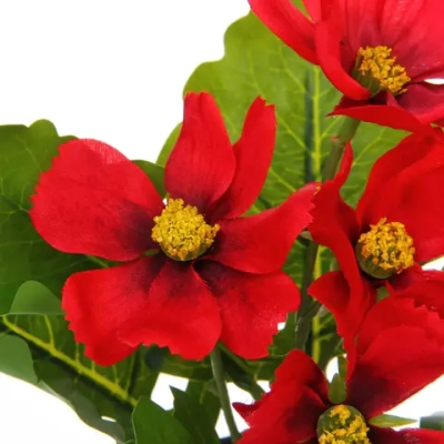 Цветочная композиция «Поцелуй лета» Космея красная 20см