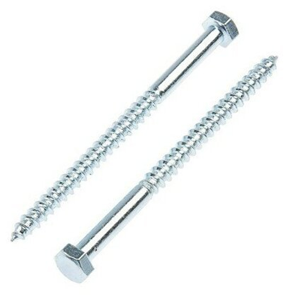 БОЛТ САНТЕХНИЧЕСКИЙ СТРОЙБАТ ОЦИНК DIN 571 8Х120 2ШТ 7420