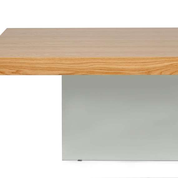 Обеденный стол Somerset 200x100 см, шпон дуба, ножка из стекла