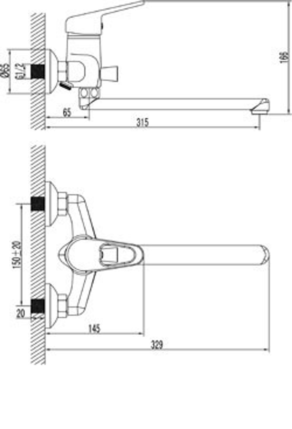 LEMARK Серия LUNA. Смеситель универсальный – LM4110C