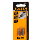 TOLSEN (TT20224) Набор вставок (бит) торцевых 1/4", Torx, T25, 25 мм, 2 предмета