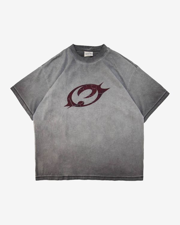 Футболка из плотного хлопка светло-серая - фото 1