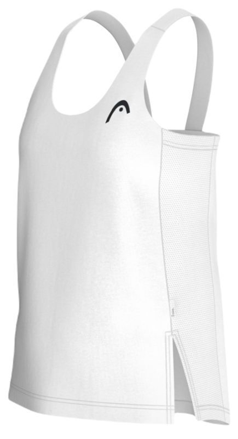 Футболка для девочки теннисная Head Girls Spirit Tank - белый