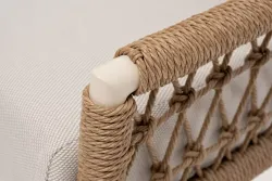 "Венеция" лаунж-зона из искусственного ротанга, цвет соломенный