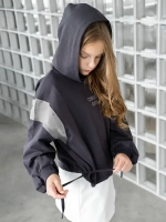 Худи для девочки с завязками в школу