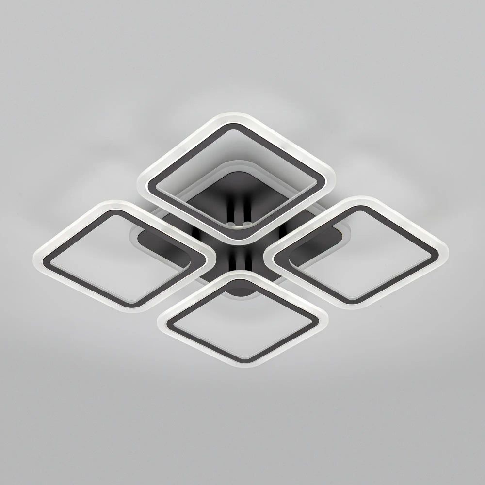 Citilux Марсель Смарт CL232A145E RGB Умная люстра Чёрная