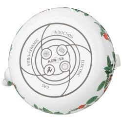 ЧАЙНИК AGNESS ЭМАЛИРОВАННЫЙ СЕРИЯ "ШИПОВНИК", 1,3 Л