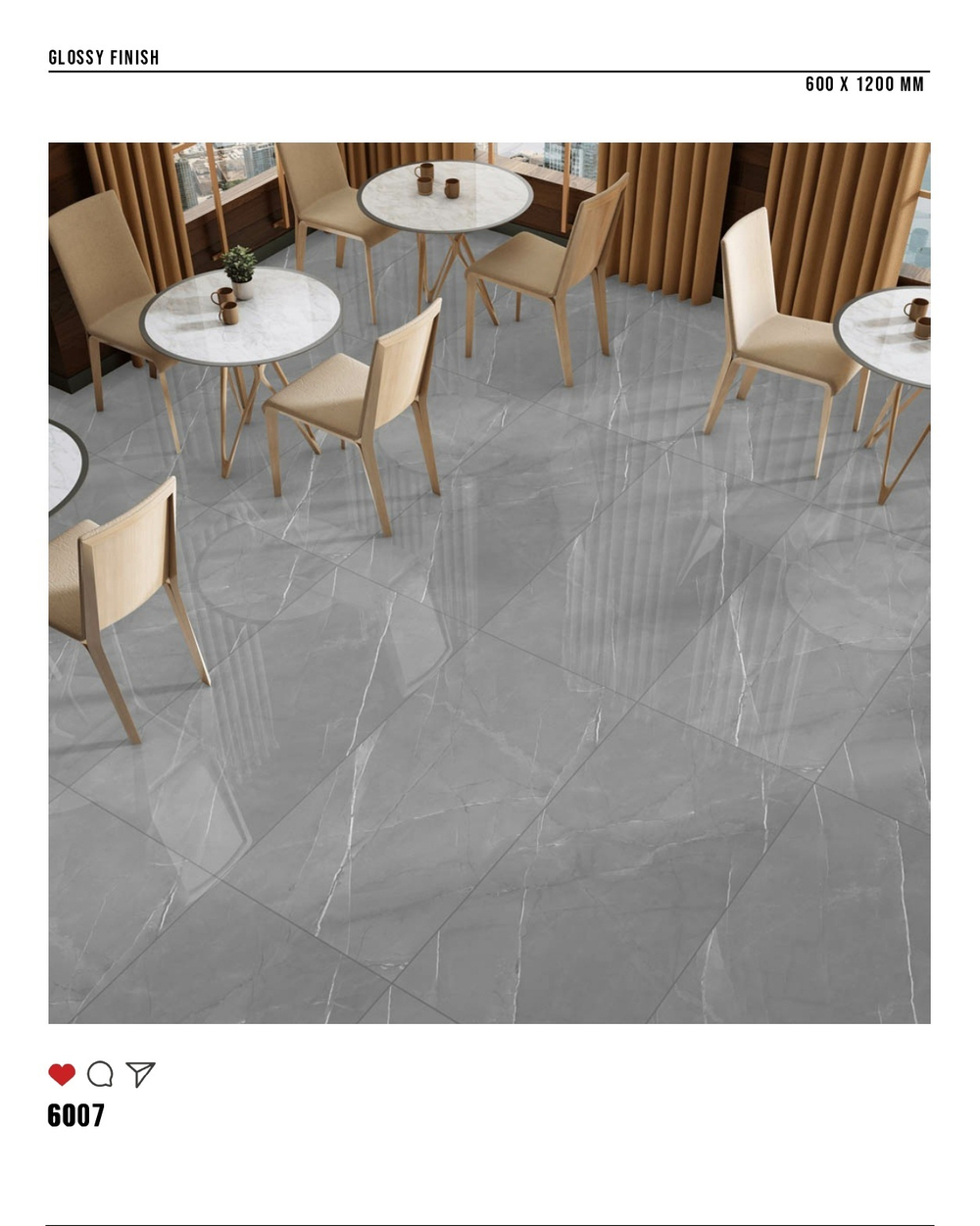 Керамогранит glossy №1 60х120, 6007