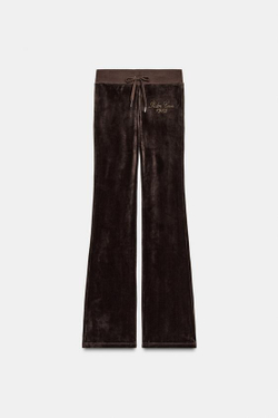 ZARA БАРХАТНЫЕ БРЮКИ, КОРИЧНЕВЫЙ