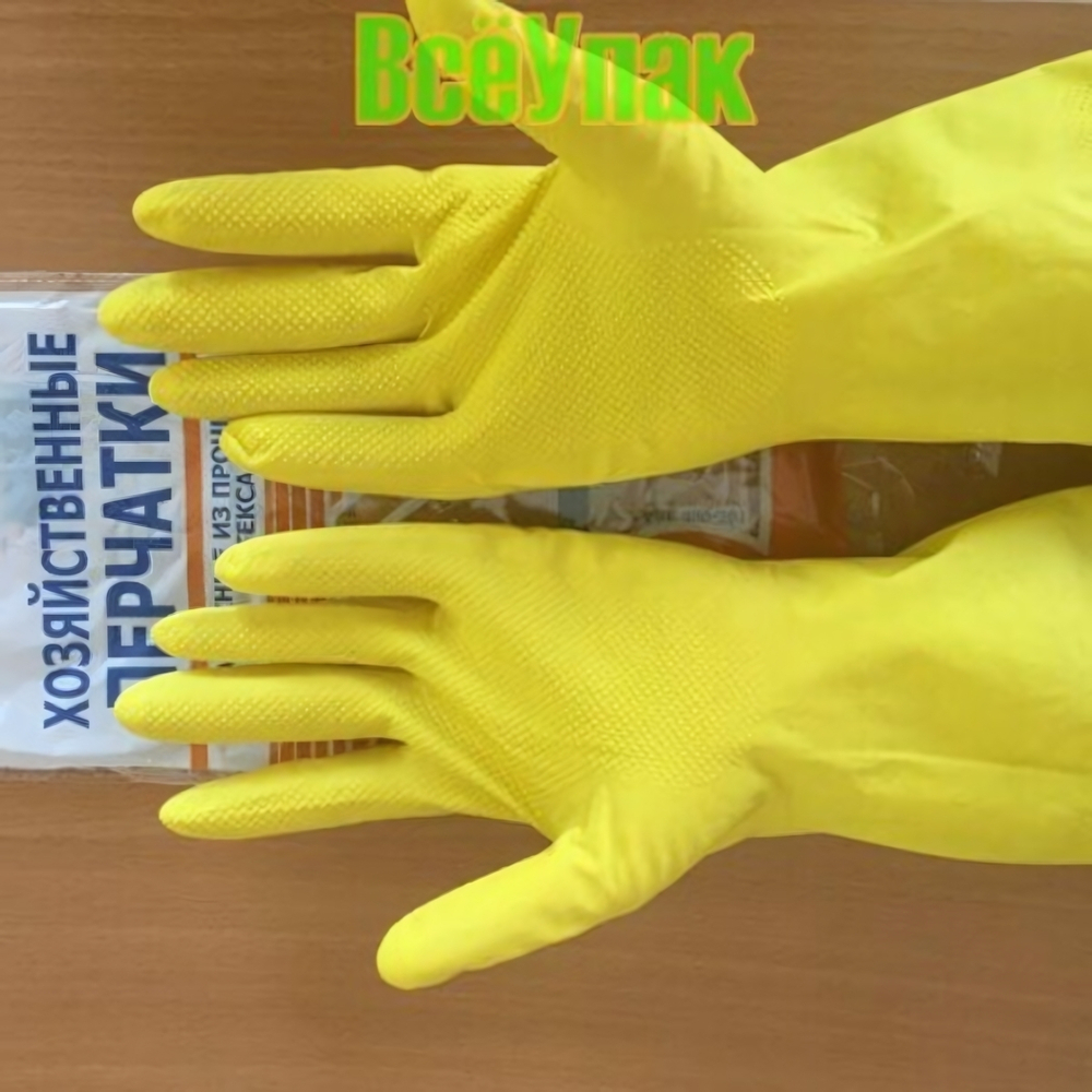 Перчатки резиновые "XL" (комплект 12 пар)