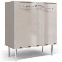 Комод Арт Колор Стайл Сильвер с 2 полками Серый агат