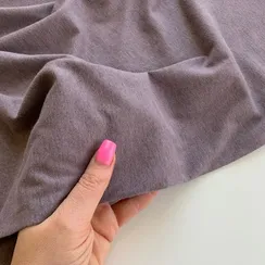 Хлопок кулирка лаванда темная (метражом)