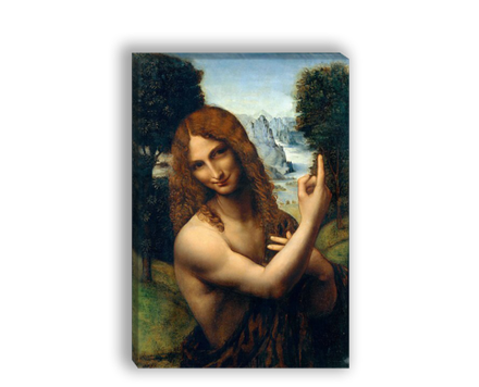 "Святой Иоанн Креститель", Леонардо да Винчи, картина (репродукция)