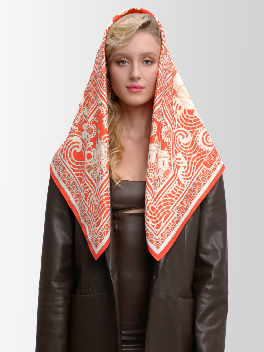 Платок «Русская резьба по кости»