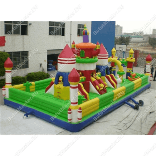 Коммерческий надувной батут "Зелёный замок"