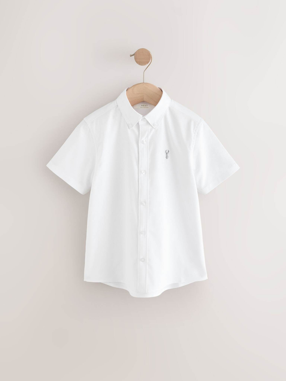 Рубашка с коротким рукавом для мальчика Next AG5-920, 2 шт., Белый, Голубой