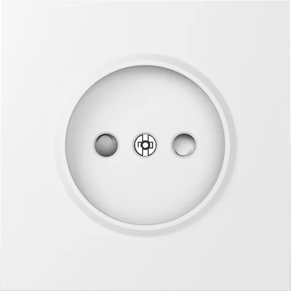 Donel S08 матовый белый накладка для розетки без заземления, со шторками 16A 250 В~,серия DB