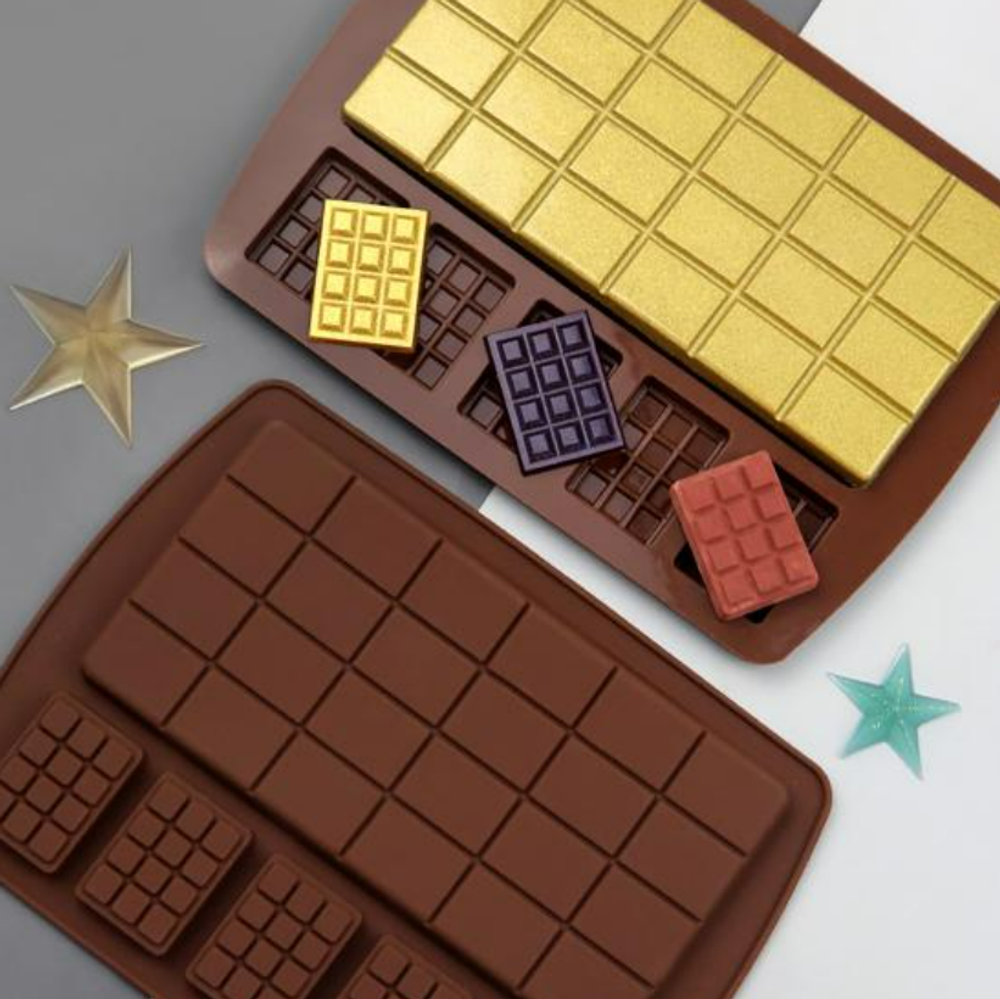 Форма силиконовая для шоколада «Плитки микс 6 в 1»