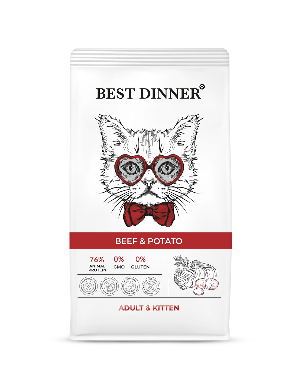 Best Dinner Adult & Kitten Beef & Potato