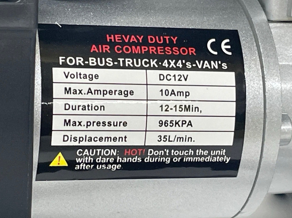 Компрессор автомобильный для накачки шин, однопоршневой, 35 л / мин, 12 v, Белуха (1 шт.)