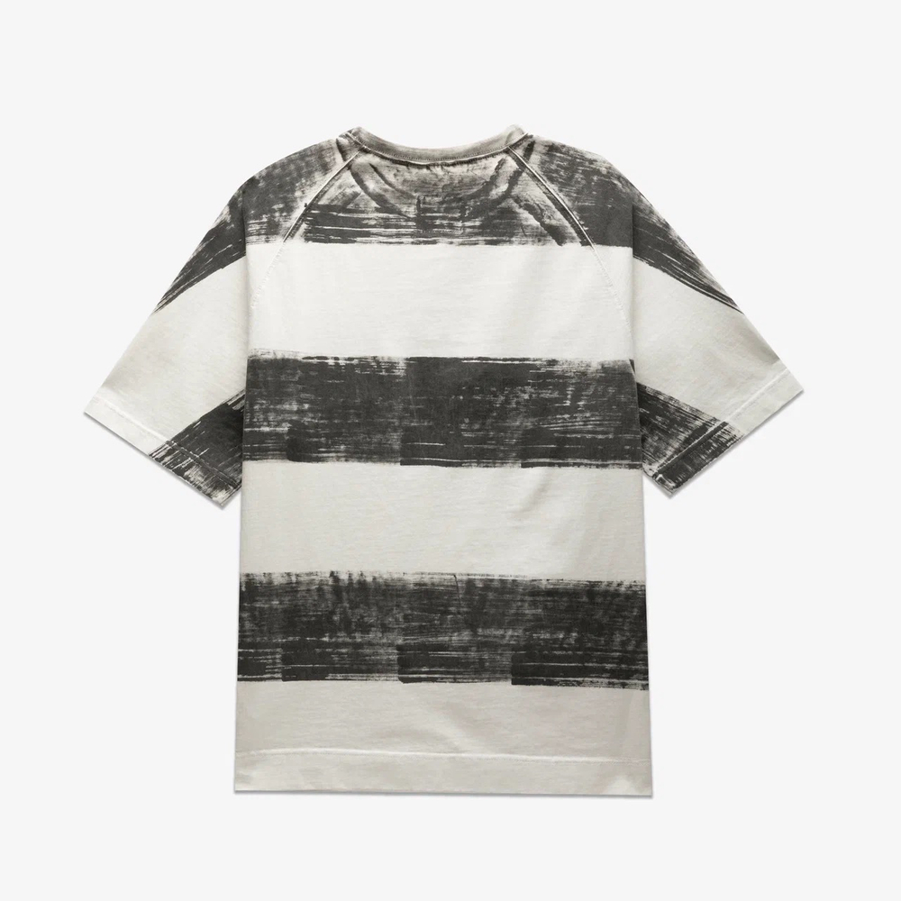 TSHRT  Stripe Hand Painted Black