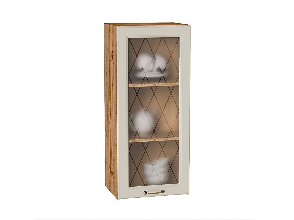 Шкаф верхний с 1-ой остекленной дверцей Ницца