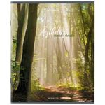 Тетрадь А5, 96 л., BRAUBERG, скоба, клетка, глянцевая ламинация, "Nature", 404427, 1шт