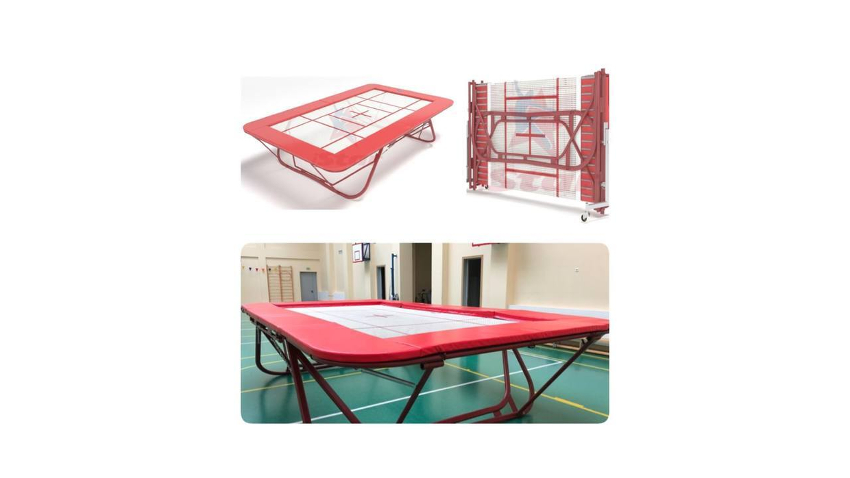 Доступен  к заказу батут складной 5х3 с соревновательной прошитой сеткой!