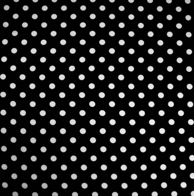 Ткань плательная Кашибо белый горох на чёрном, d 2,1 см