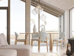 Светильник подвесной Vinger, Ø45х50 см, бежевый