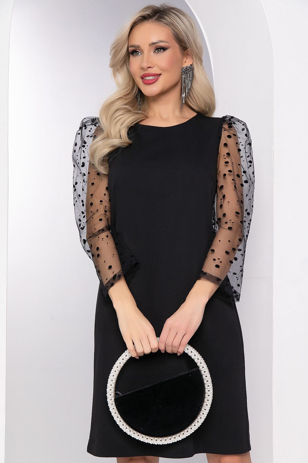 Платье "Тамила" (блэк) НЬЮ П8102 LT Collection