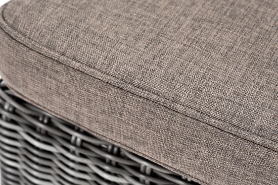 "Рим" шезлонг с подушкой, цвет графит