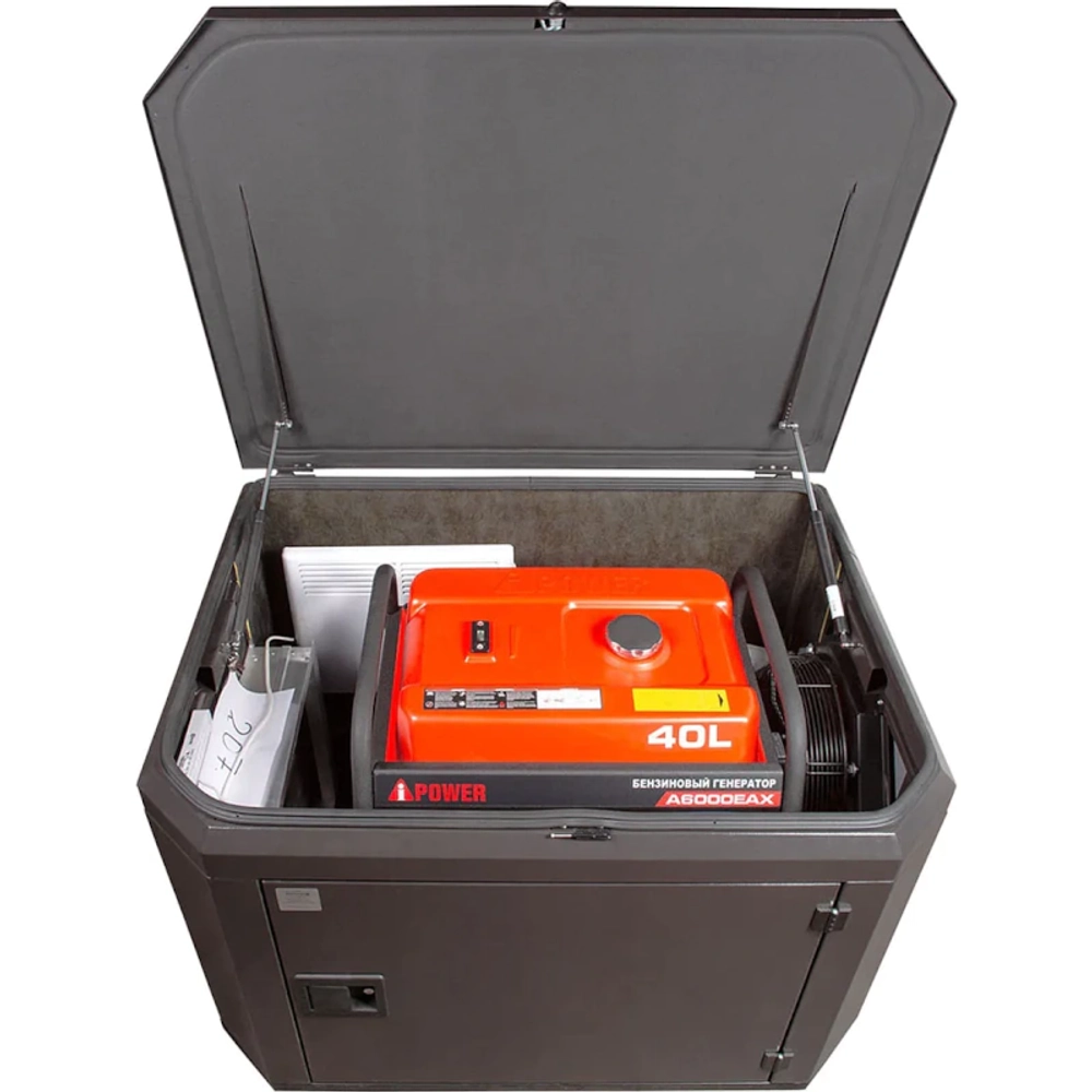 A-iPower A7000EAX бензиновый генератор в кожухе 1200 RAL 8019 УТ-11182566