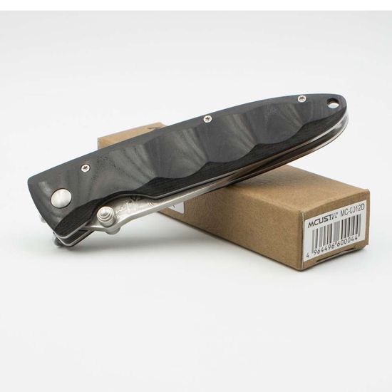 Складной нож Mcusta Damascus Basic Folder MC-0012D c клинком из стали VG-10 San Mai (Laminated Stainlesss Damascus) рукоять микарта