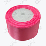 Лента атласная 5 см 25 ярдов (ярко-розовый) №05