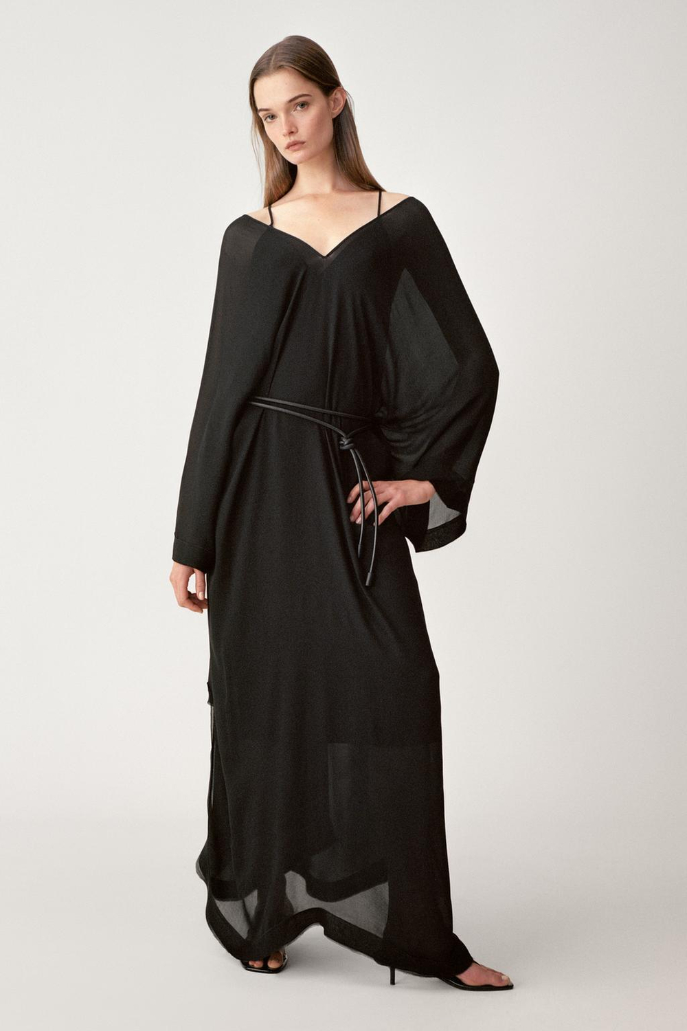 ZARA ПЛАТЬЕ-НАКИДКА — 50TH ANNIVERSARY, ЧЕРНЫЙ